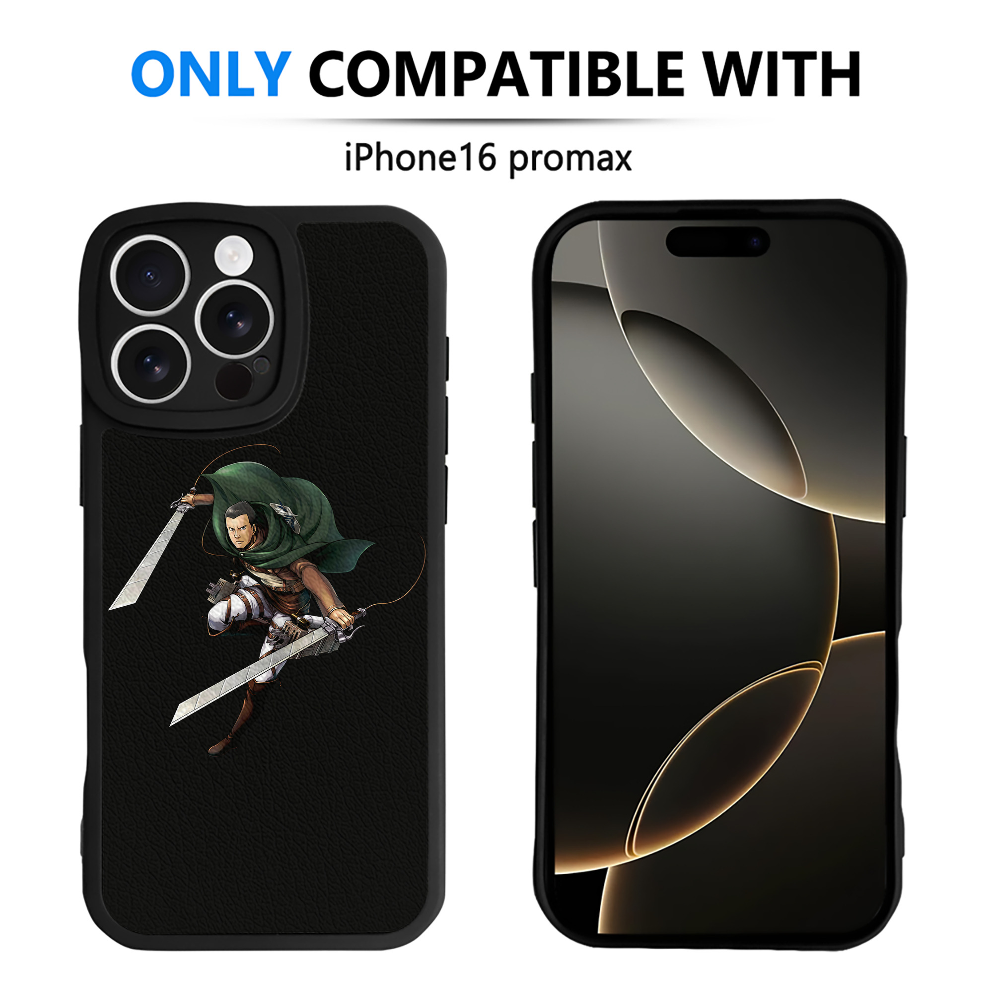 （画像用） 進撃の巨人 Attack on Titan 【iPhone 16シリーズ対応】シリコンスマホケース（レザー調） 材質：シリコン